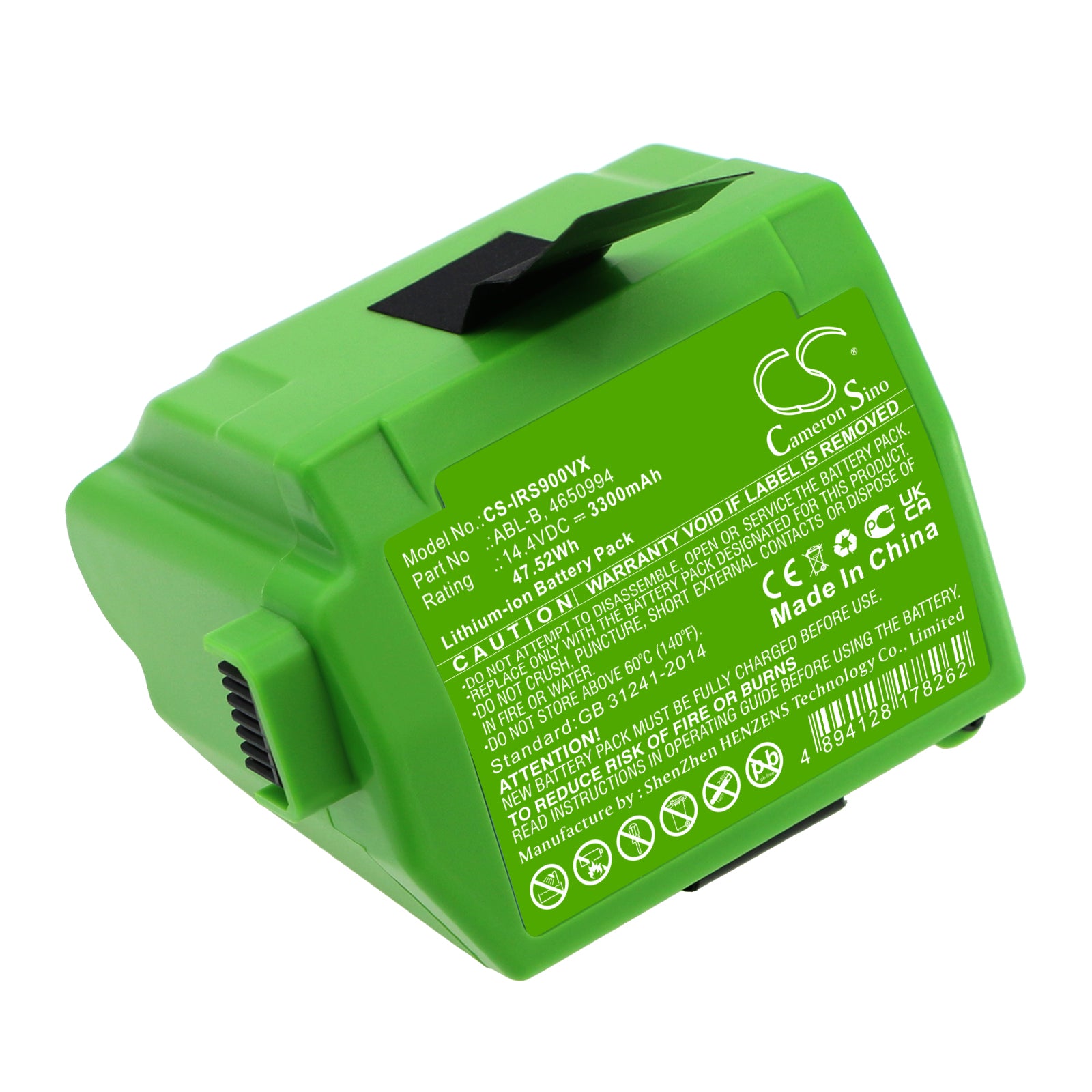 3300mAh ABL-B, 4650994 Battery for iRobot Roomba S9, Roomba S9+, S955020