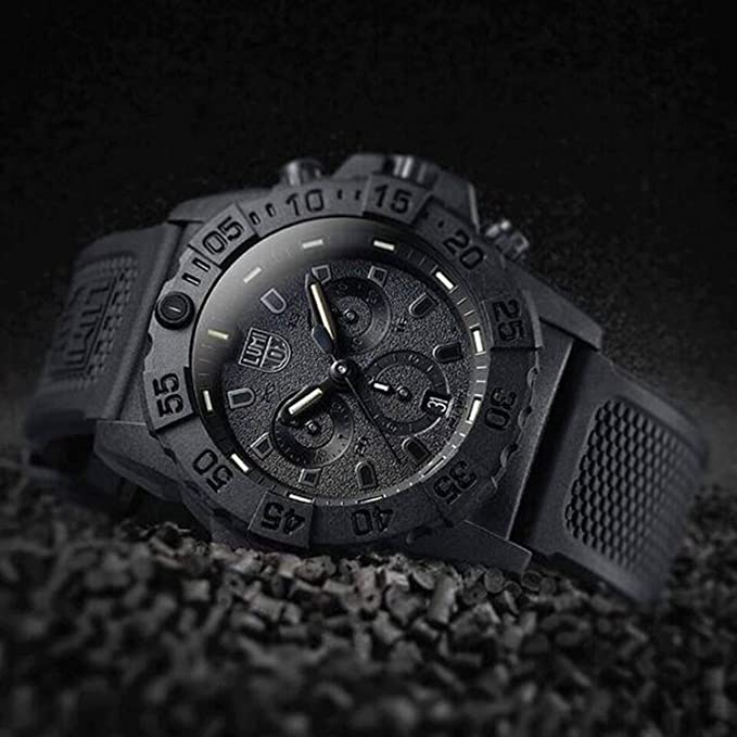 Luminox Navy Seal Mens Watch Chronograph Black Out (XS.3581.BO / 3580 Series)