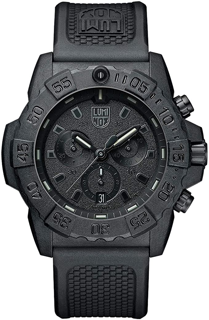 Luminox Navy Seal Mens Watch Chronograph Black Out (XS.3581.BO / 3580 Series)