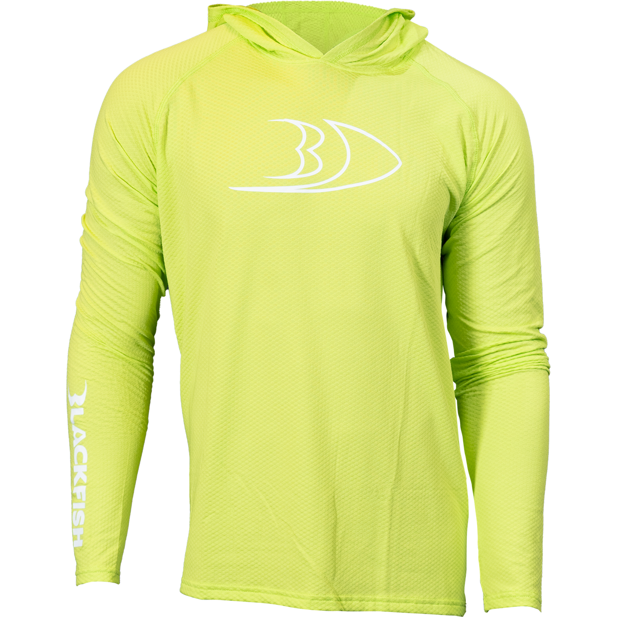 BLACKFISH CoolTech UPF Angler Sun Hoodie, Profile Logo