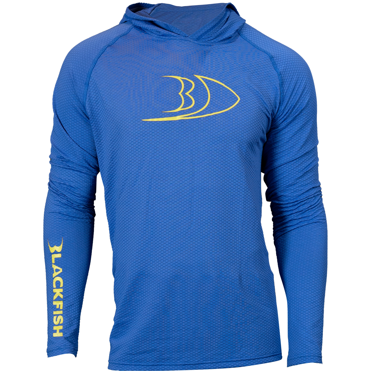 BLACKFISH CoolTech UPF Angler Sun Hoodie, Profile Logo