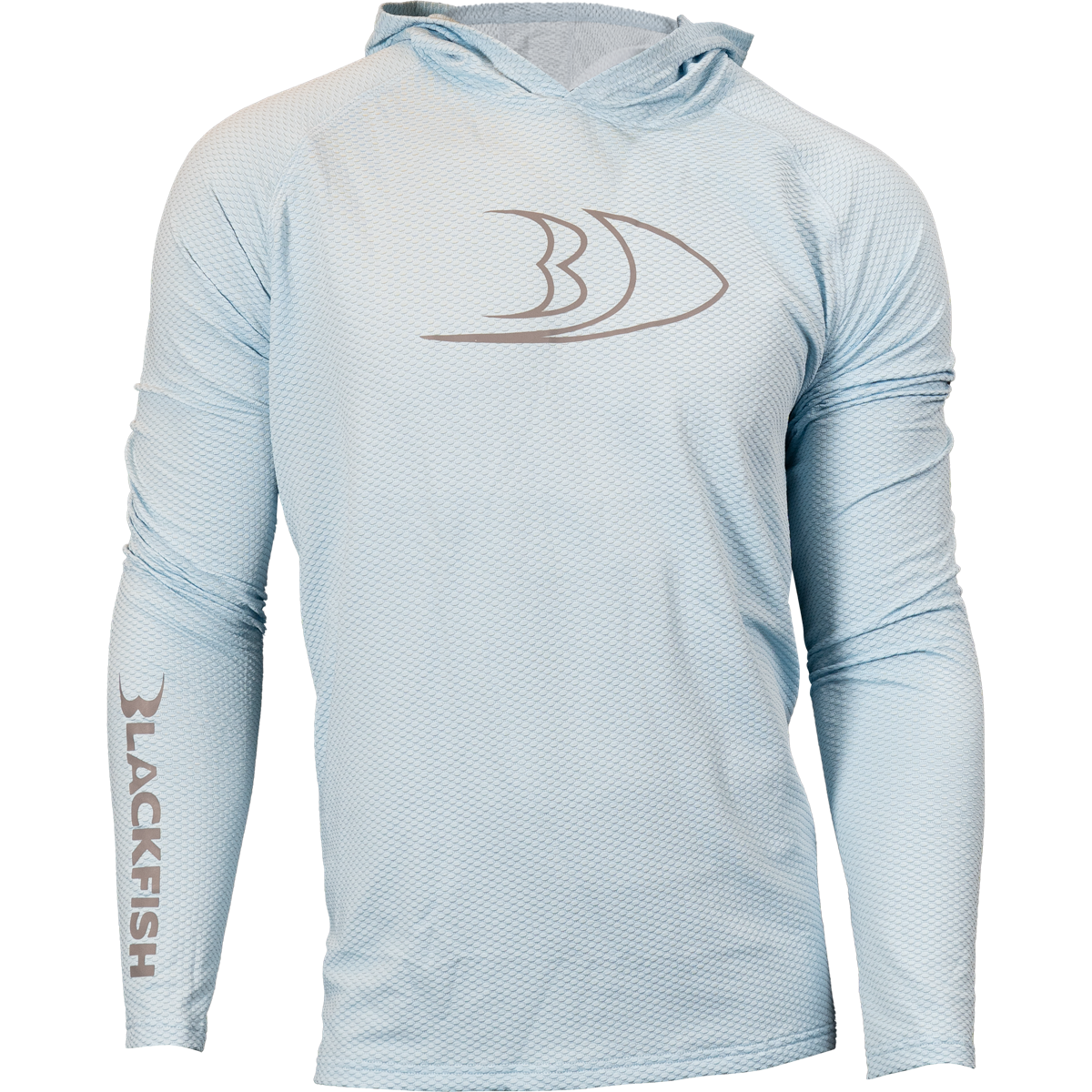 BLACKFISH CoolTech UPF Angler Sun Hoodie, Profile Logo