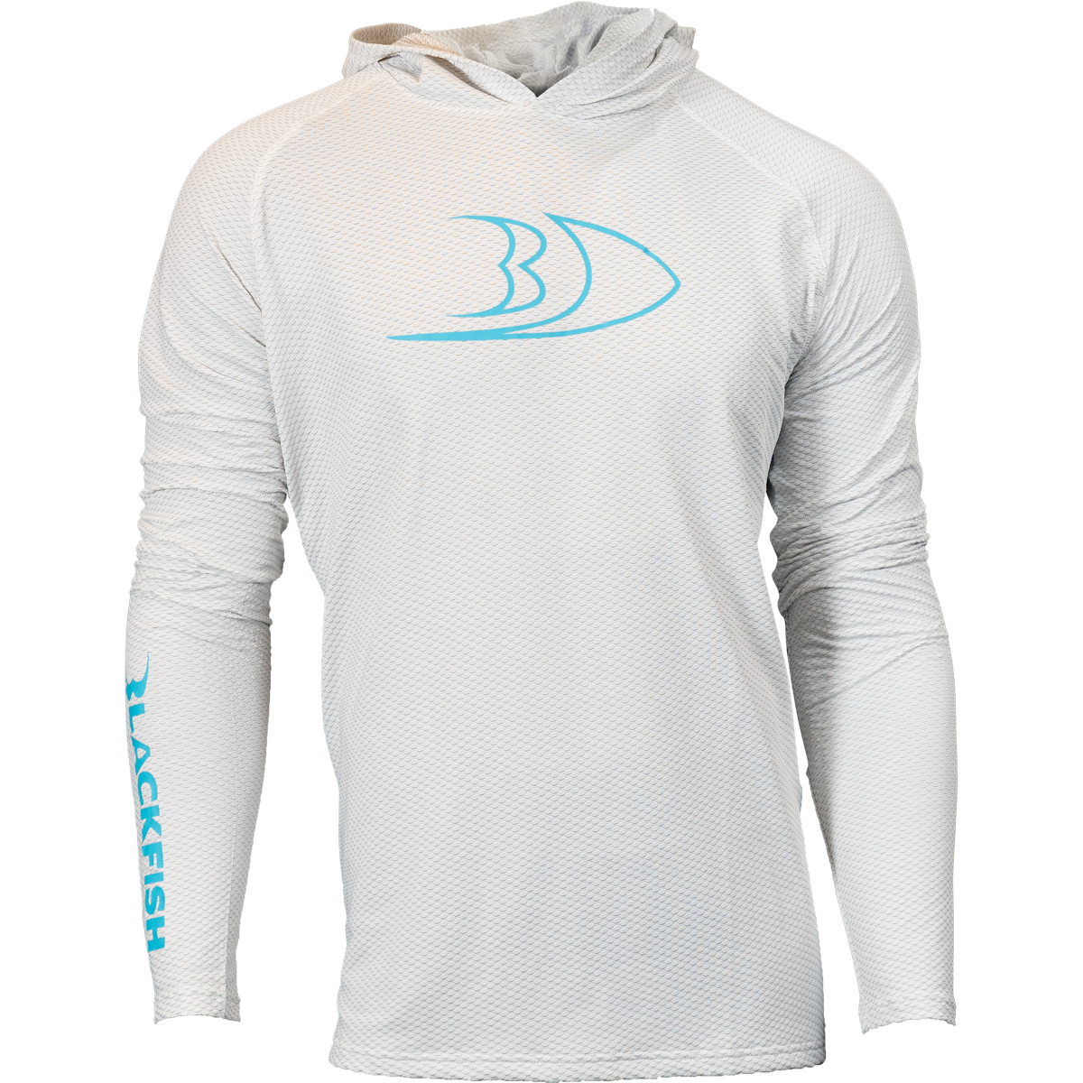 BLACKFISH CoolTech UPF Angler Sun Hoodie, Profile Logo