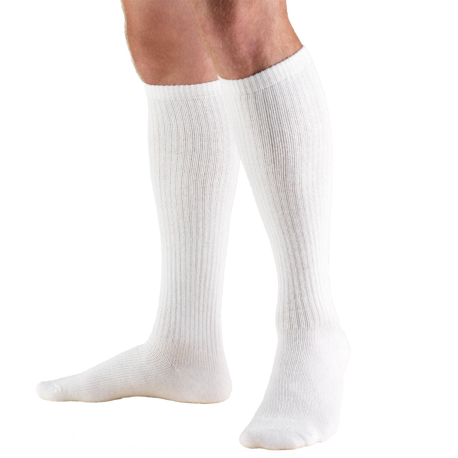 1913 Truform, Diabetic Compression Socks, 8-15 mmHg, Knee High, Cushion Foot,