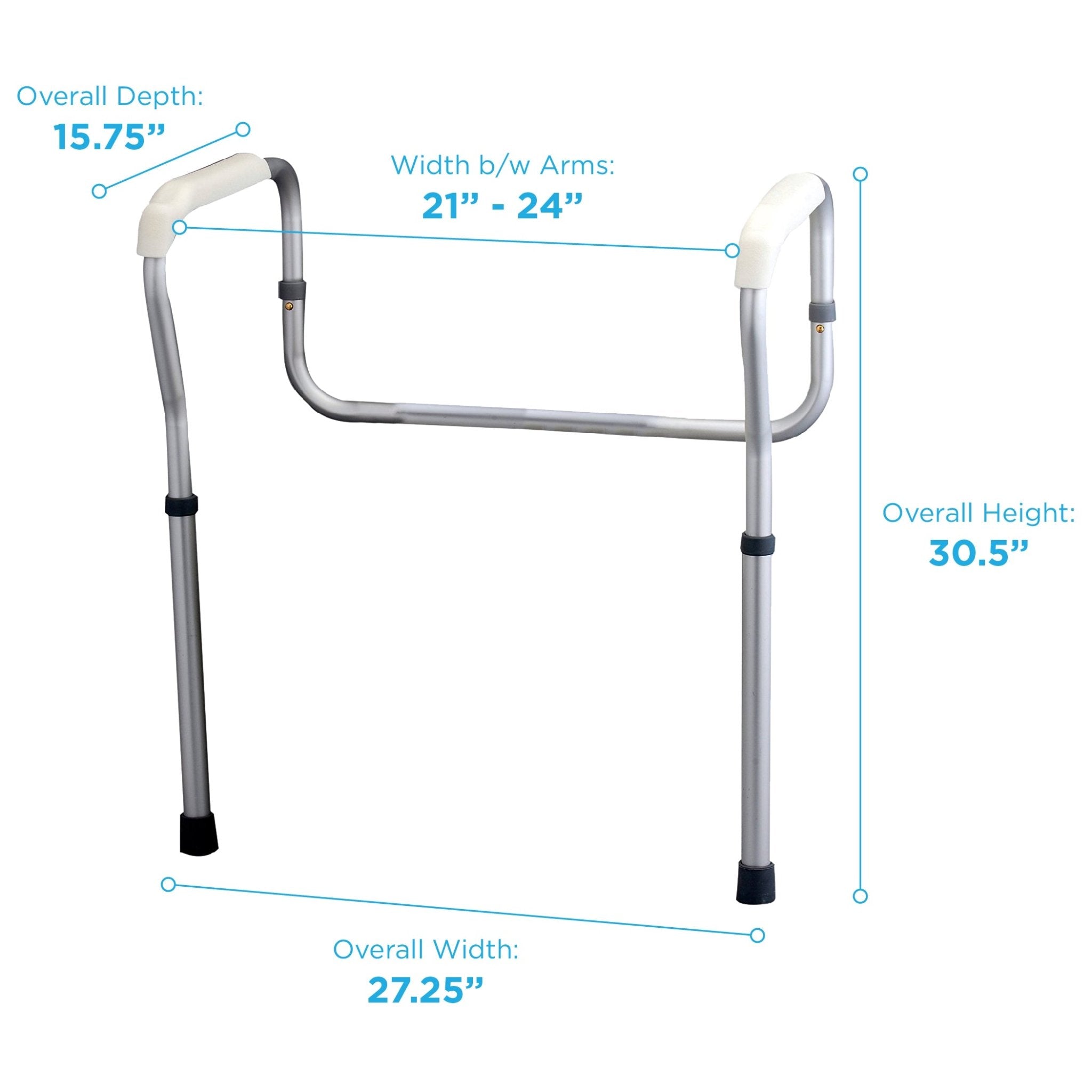 Nova Toilet Safety Rails- 8200-R