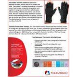 Thermoskin Premium Arthritic Gloves Thermal Compression, Black, 84199,85199