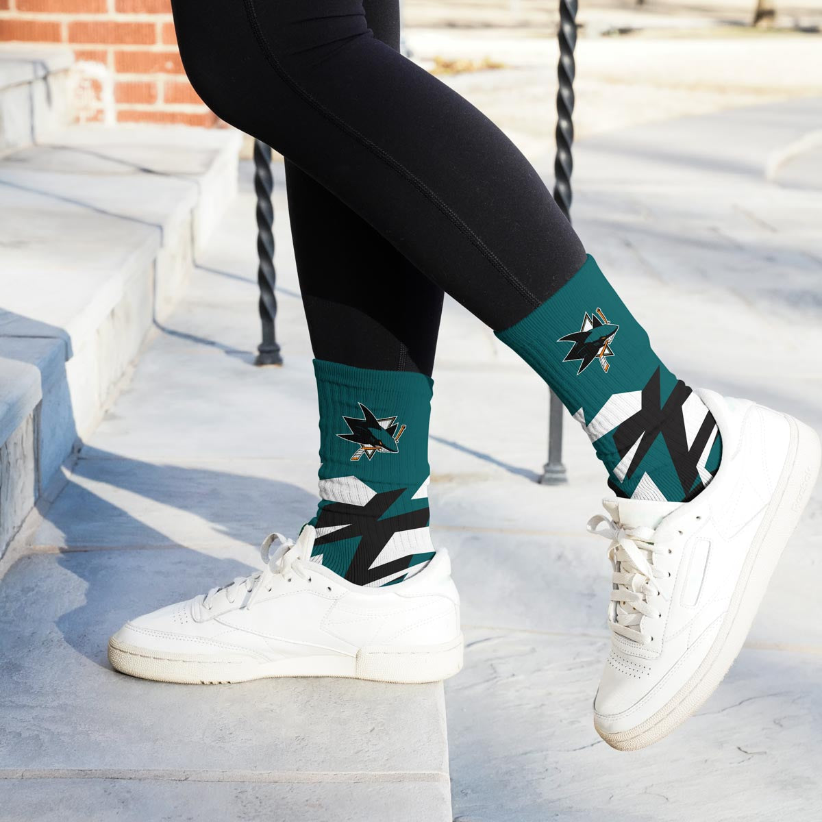 San Jose Sharks Breakout Premium Crew Socks