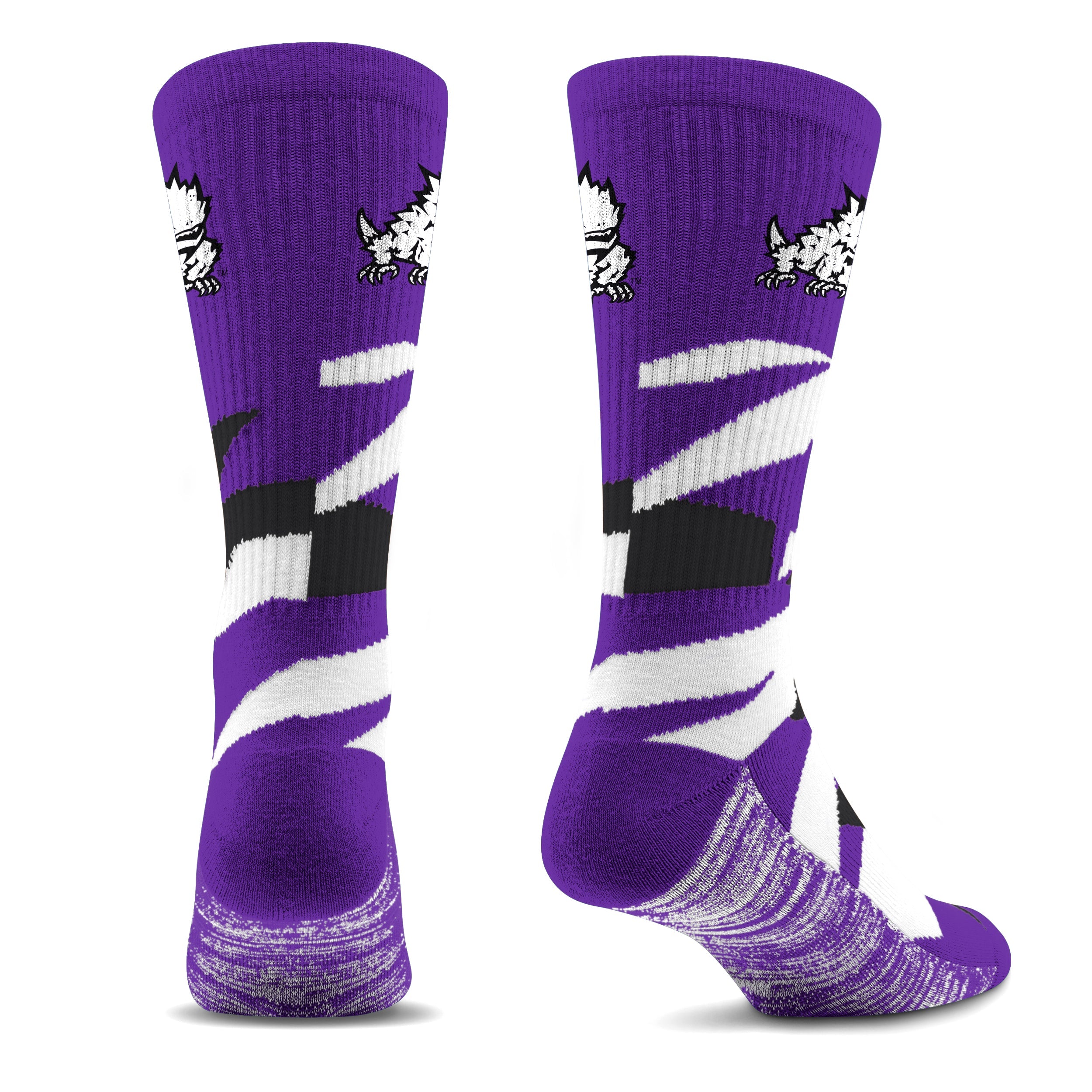 TCU Horned Frogs Breakout Premium Crew Socks