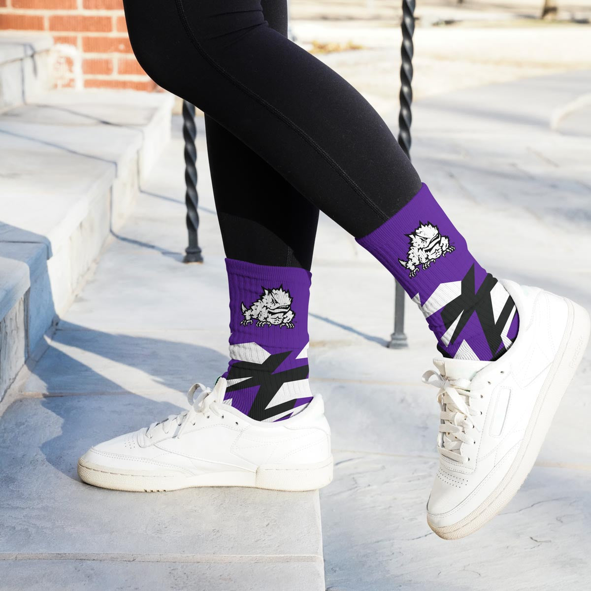 TCU Horned Frogs Breakout Premium Crew Socks