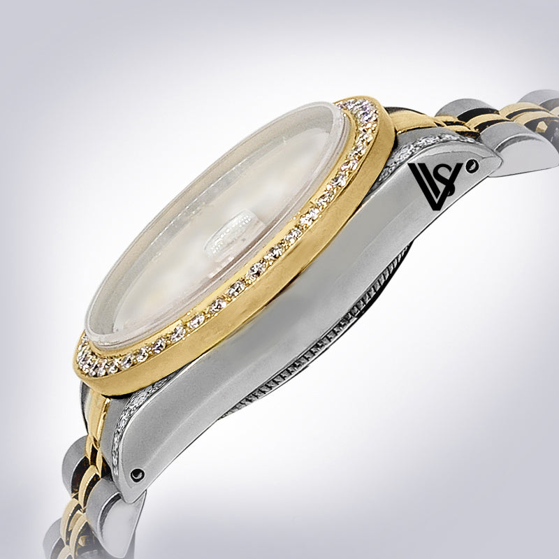 Rolex - 26mm Datejust Gold Roman Diamond Dial with Diamond Bezel & Diamond Lugs Two-tone 18K Yellow Gold & Stainless Steel Jubilee
