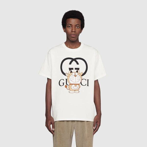 Doraemon X Gucci オーバーサイズ Tシャツ トレンディな服