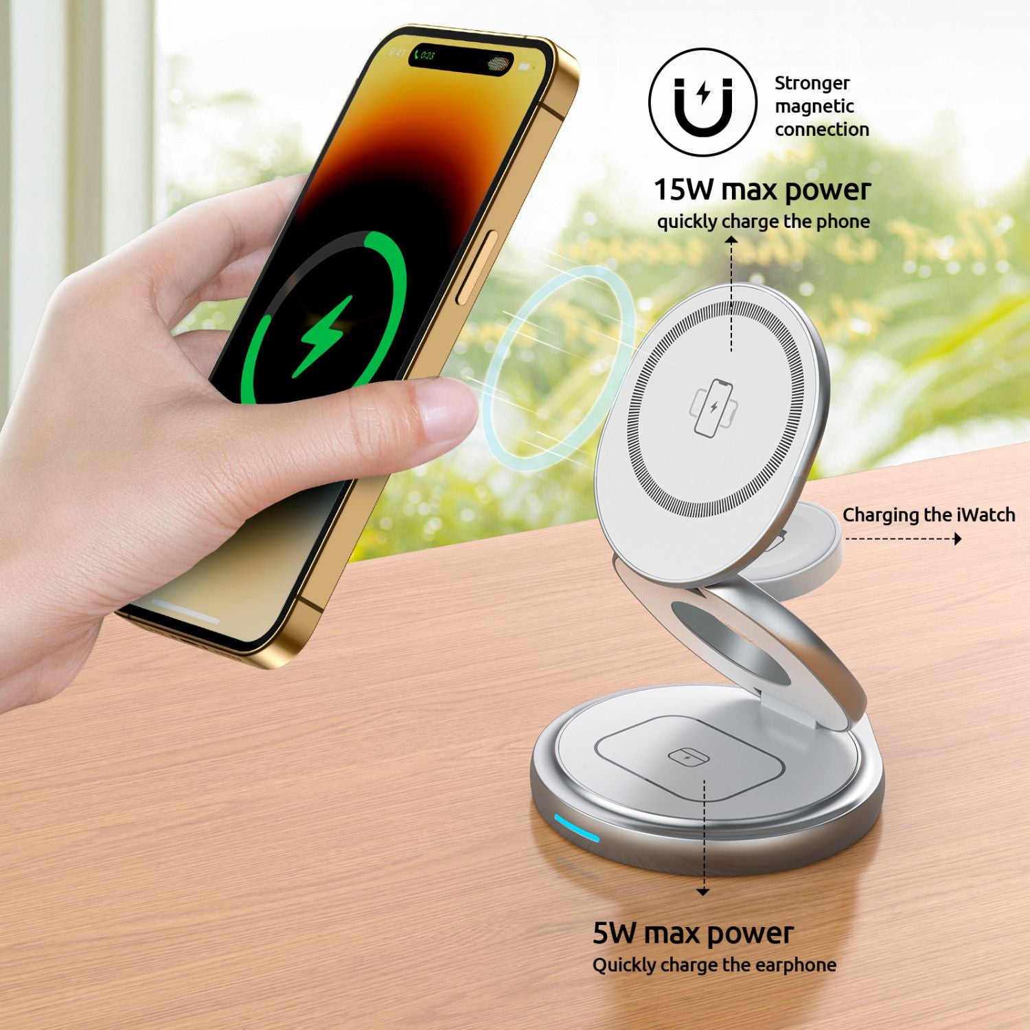 3 in 1 Rotating Charger