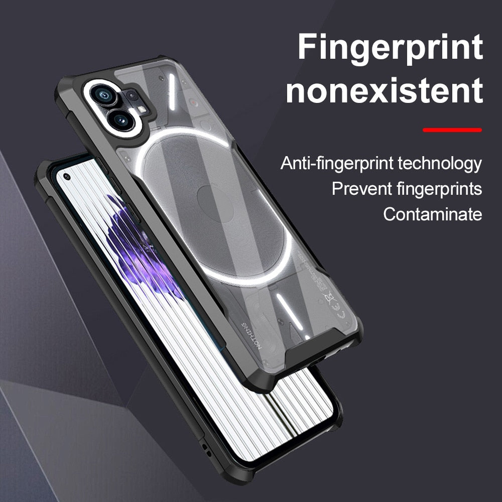 Clear Acrylic Protect Case For Nothing Phone (1) Anti-Drop Shockproof Cover