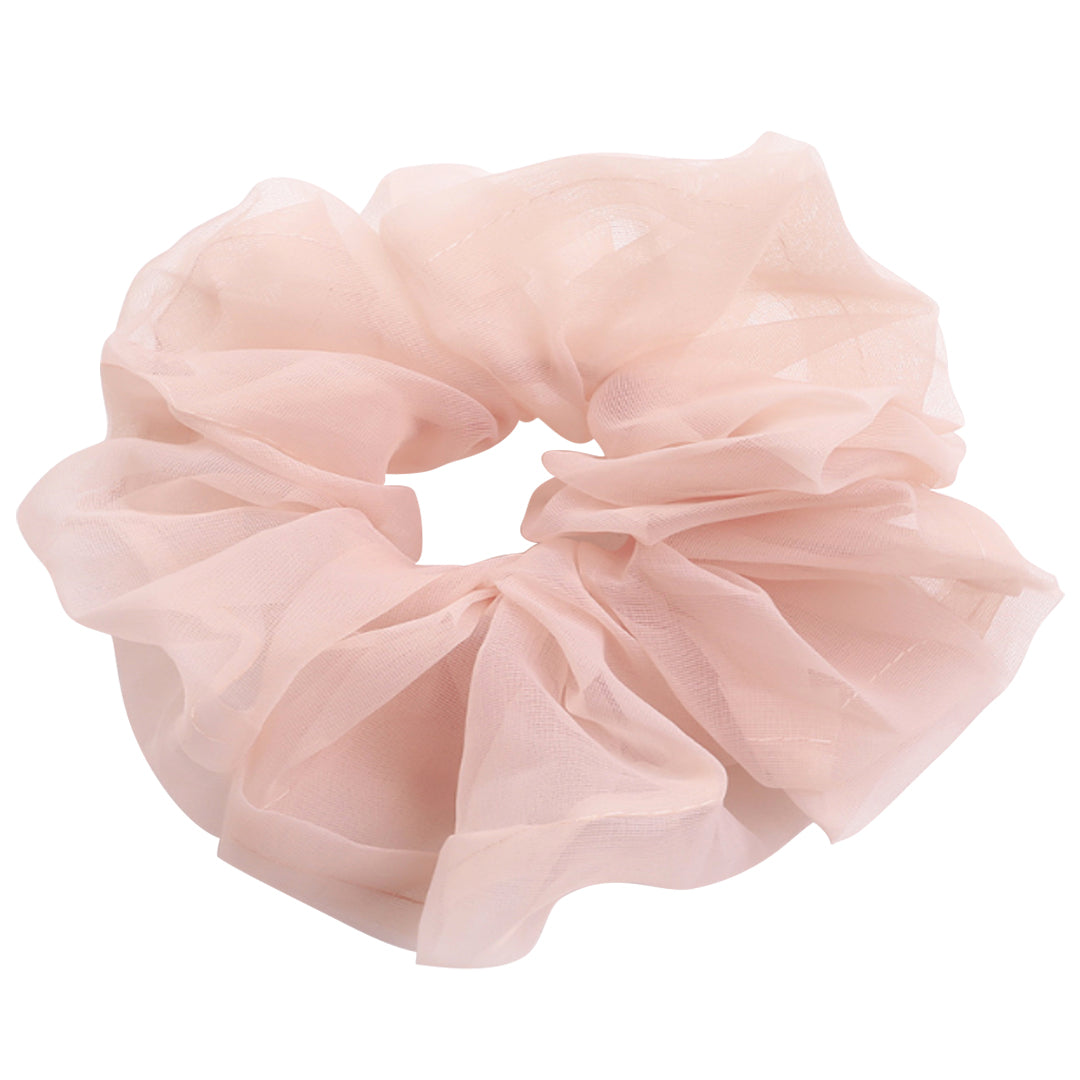 Oversized Organza Scrunchie - Dusty Pink