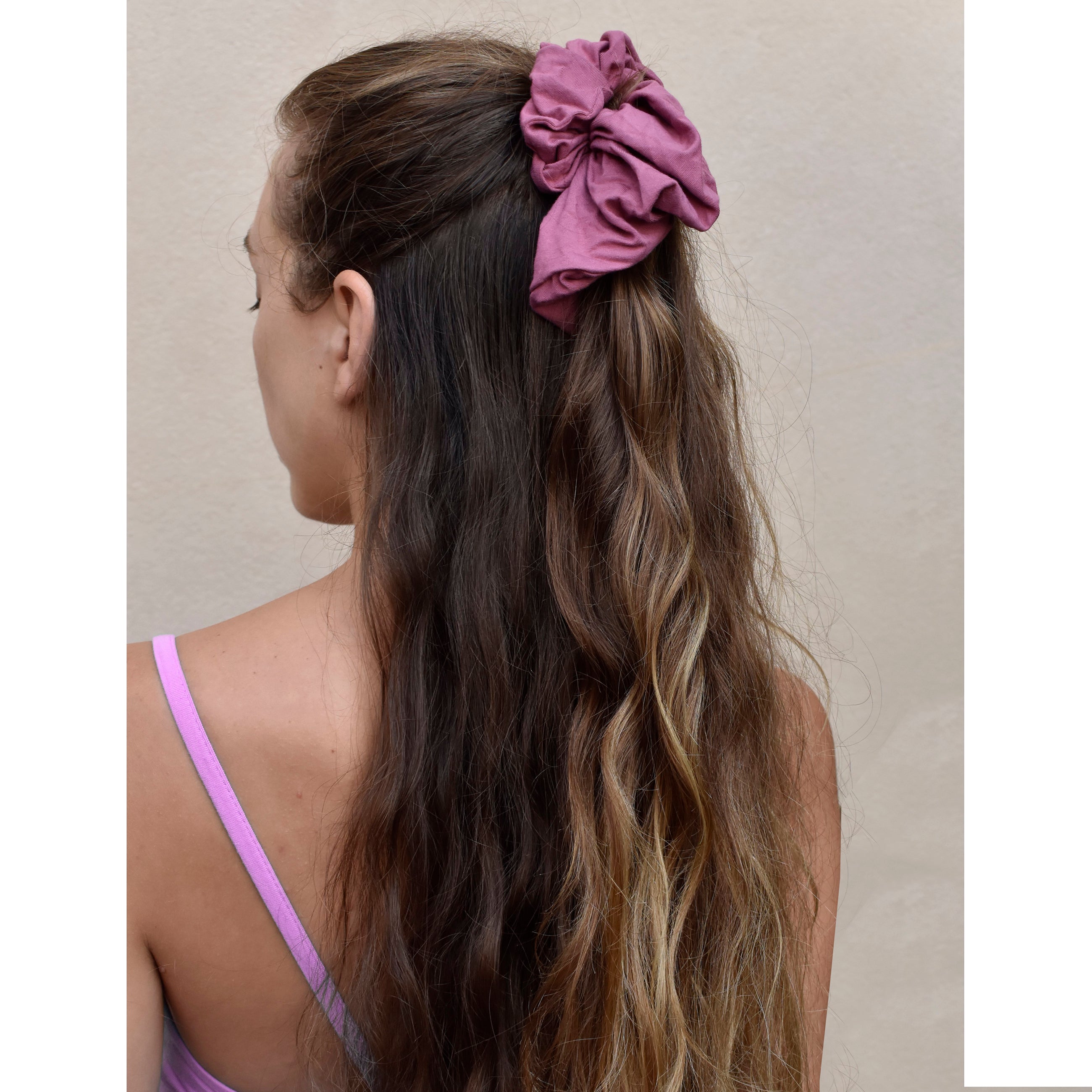 Oversized Scrunchie - Solid Rose