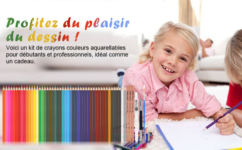 Qweryboo 48 Pcs Professional Watercolor Pencils, Pre-sharpened Drawing  Colored Pencils Set for Adults Kids(48)