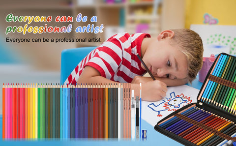 Qweryboo 48 Pcs Professional Watercolor Pencils, Pre-sharpened Drawing  Colored Pencils Set for Adults Kids(48)