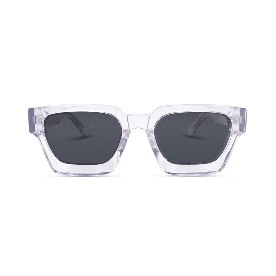 Unisex Transparent Polygon Sunglasses