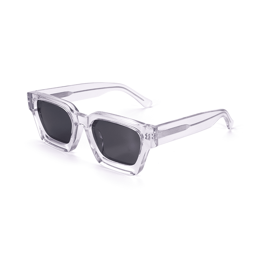 Unisex Transparent Polygon Sunglasses