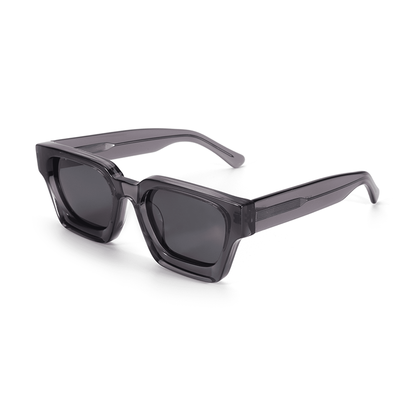 Unisex Transparent Polygon Sunglasses