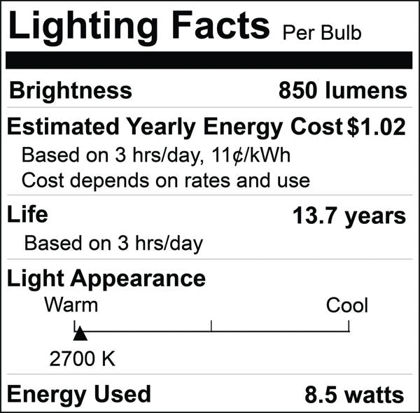 60W Equiv LED - Standard - Warm White (4-Pack)