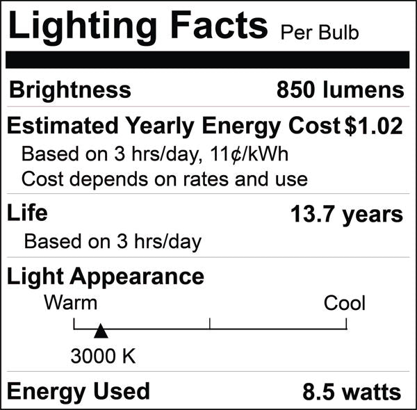 60W Equiv LED - Edison - Soft White (4-Pack)