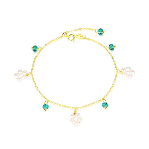 Pearl Charm Bracelet