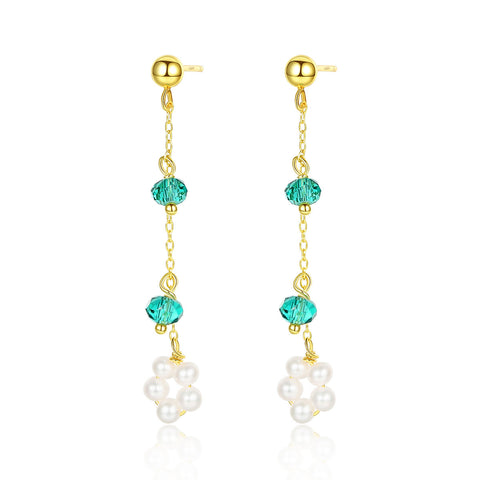 Pearl Crystal Earrings