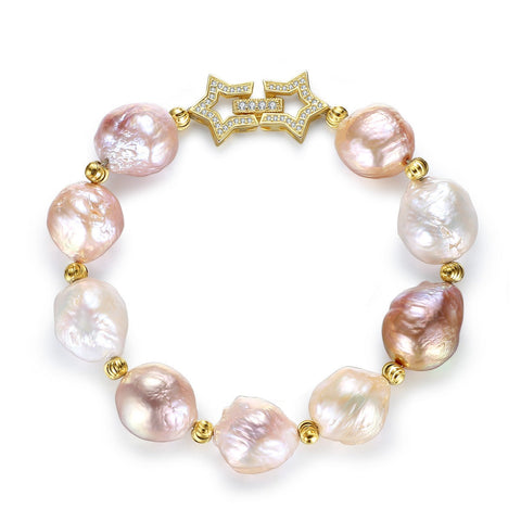 Multicolor Baroque Pearl Bracelet
