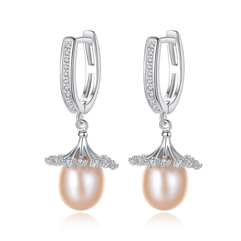 pearl Hoop Earrings