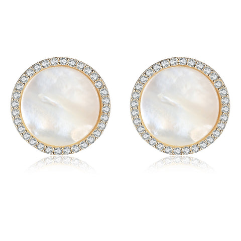 Mother of Pearl Stud Earrings