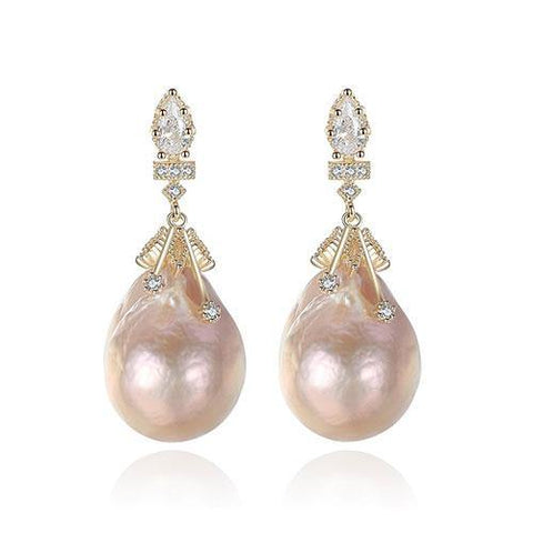 Baroque Pearl Drop Earrings