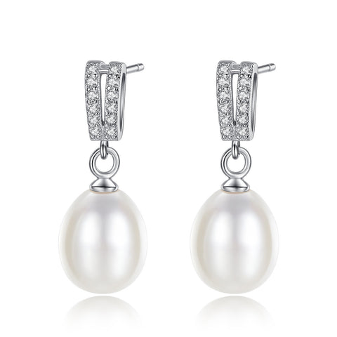 large pearl drop earrings