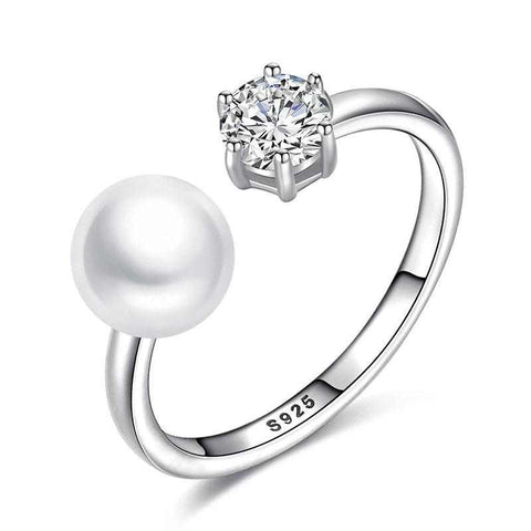 Pearl And Diamond Ring