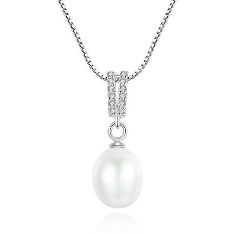 Large Pearl Pendant Necklace