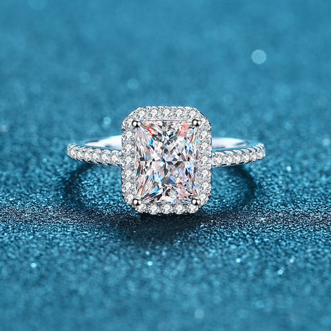 Moissanite Radiant Cut Ring