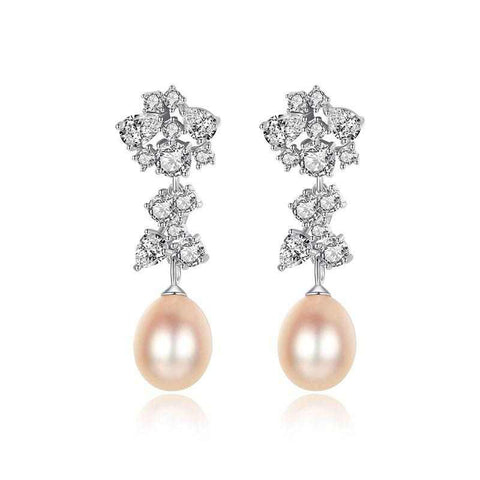 Pearl and Diamond Earrings