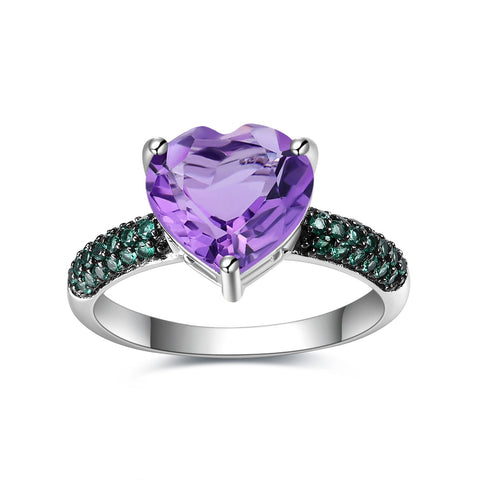 amethyst wedding ring