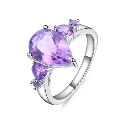 amethyst engagement ring