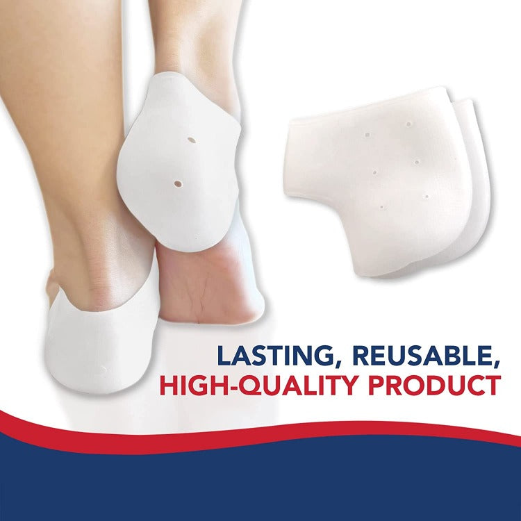 Silicone Gel Heel Cups for Shoes (2 Pair/ Box)