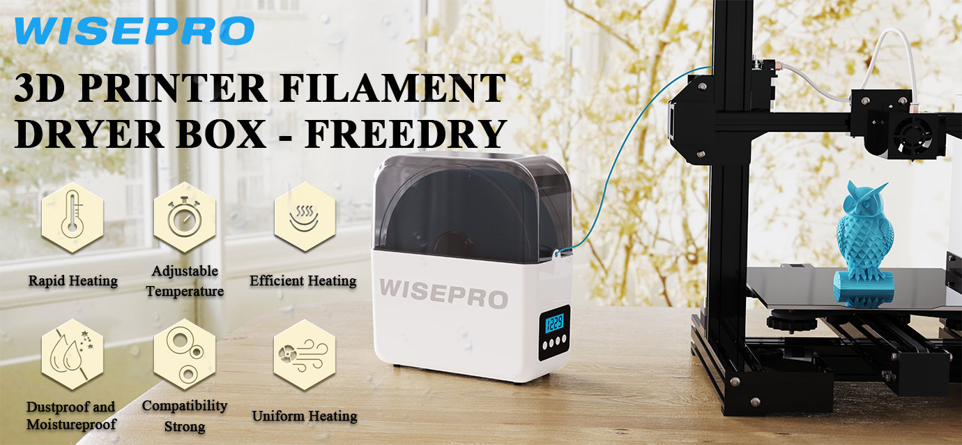 WISEPRO 3D Printer Filament Dryer Box-FREEDRY