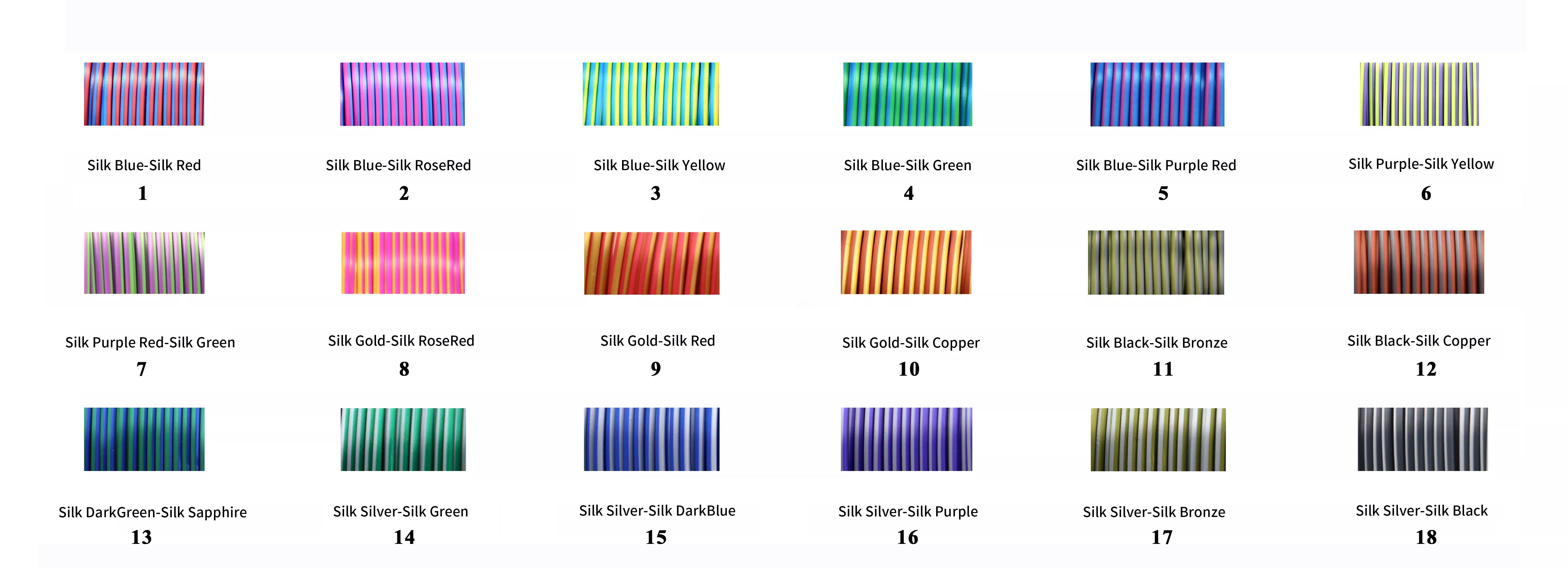 1.75mm Bicolor Magic PLA 3D Printer Filament, Shiny Silk Coextruded PL –  wisepro3d