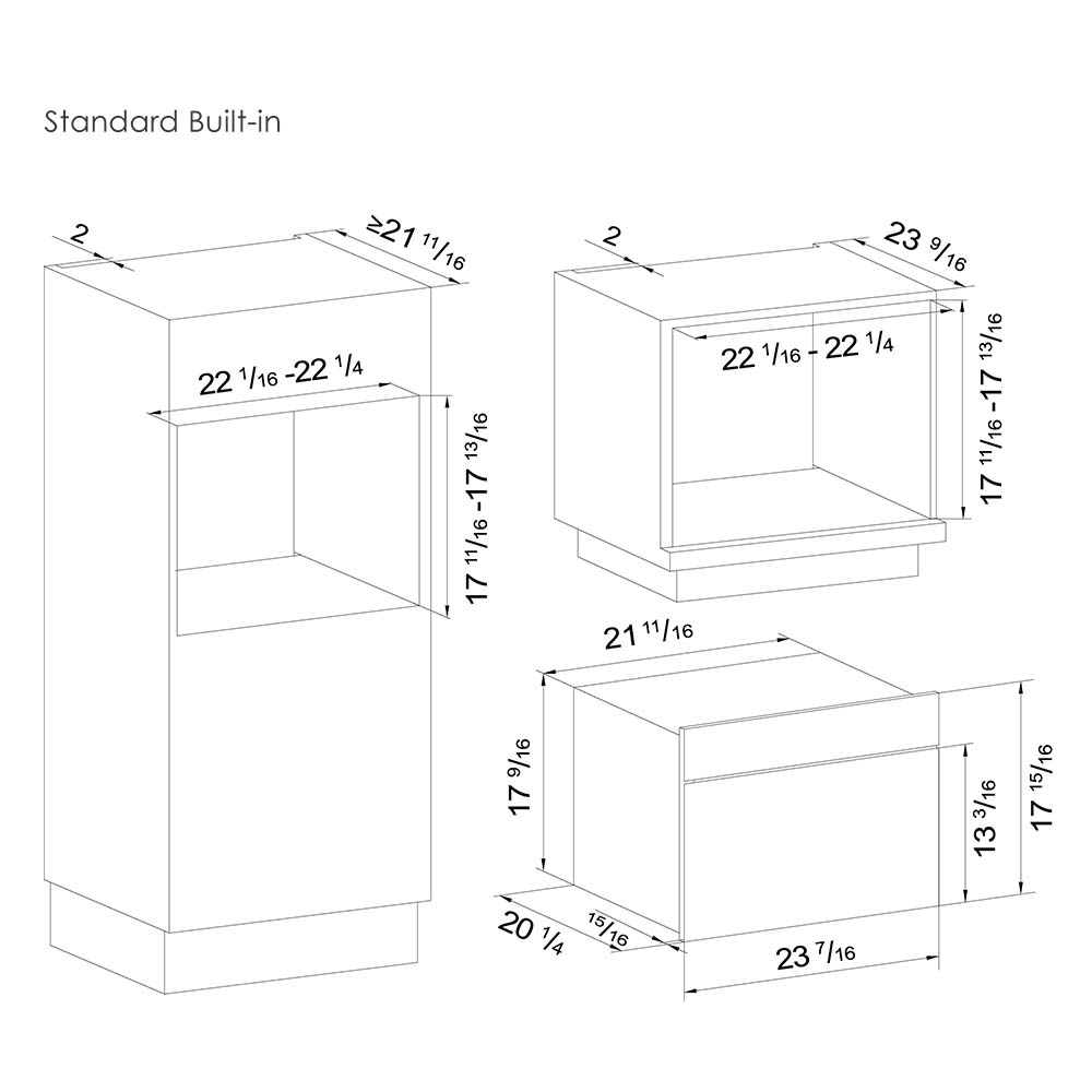 24' Built-in Steam Oven | Black | SCD42-C2T