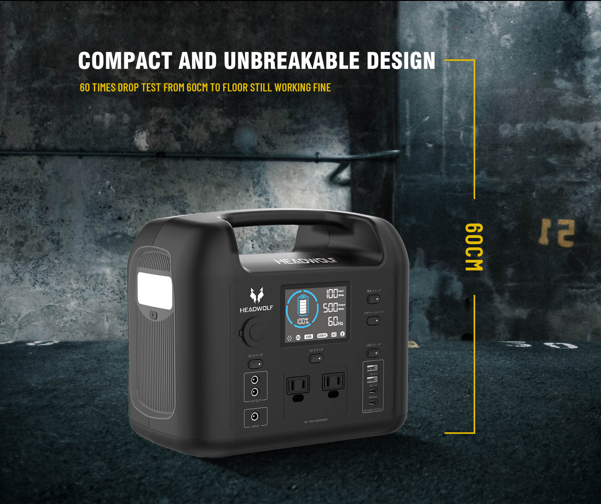 Compact and unbreakable design