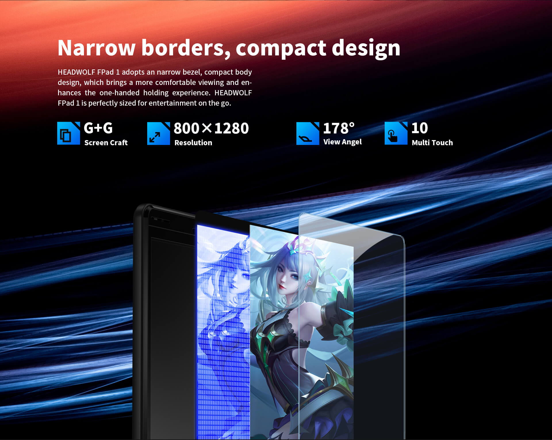 Narrow Borders, Compact Design