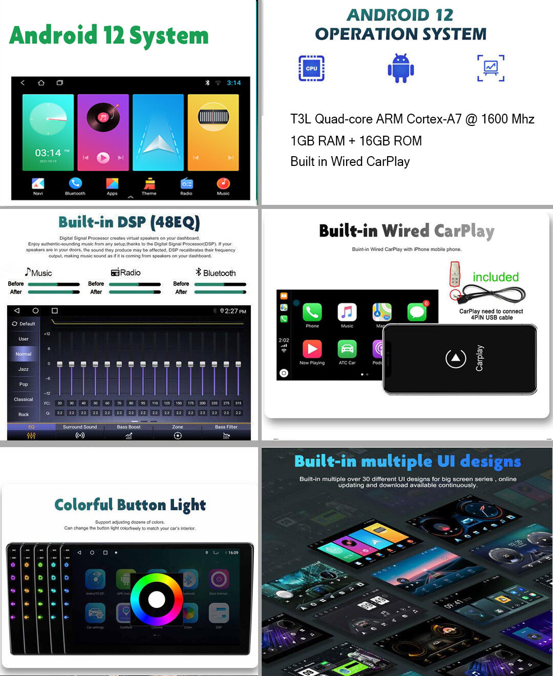 android 12 Car Head Unit Radio