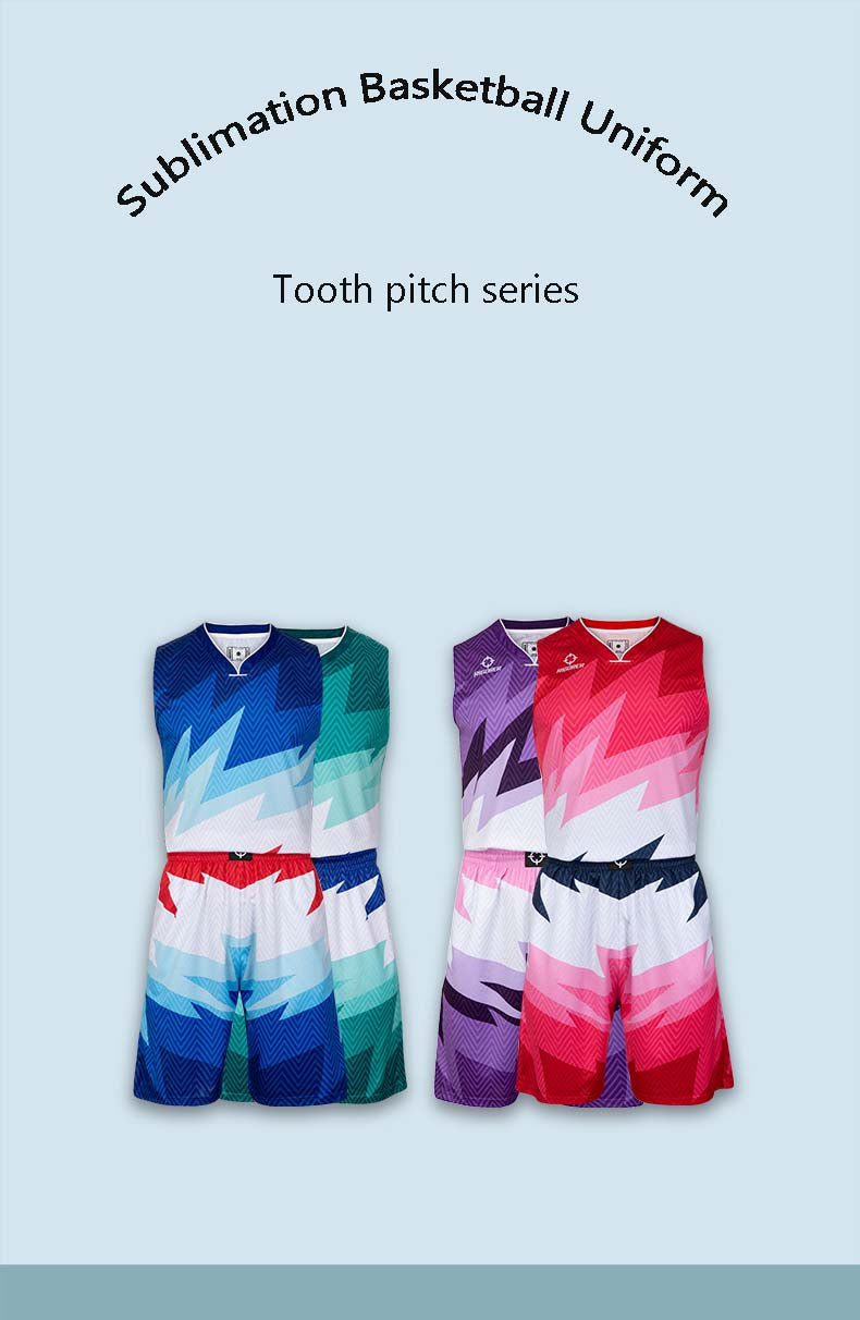 Basketball Uniforms For Youth Custom Sublimation Tooth Pitch Series 