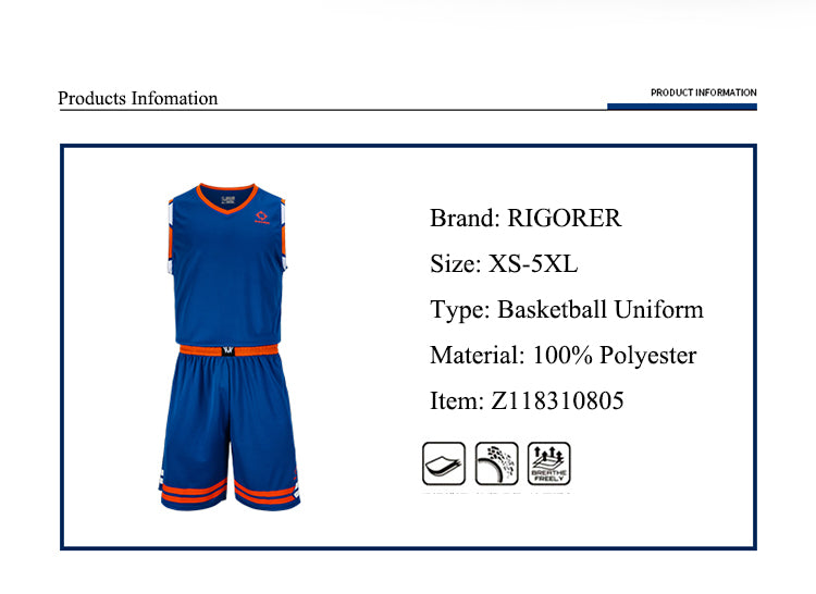 Designing Basketball Uniforms Jersey Set Polyester Men's Sports Wear