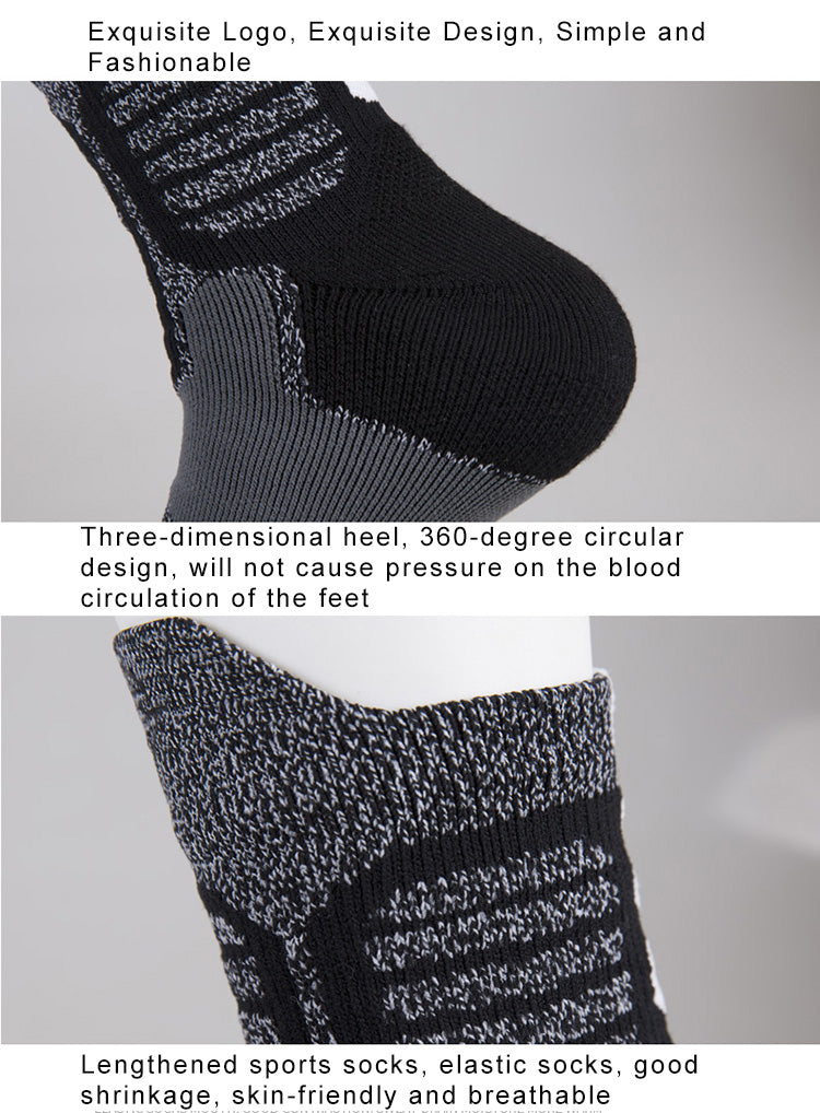 Socks For Basketball Profession  Running Lengthened Seamless