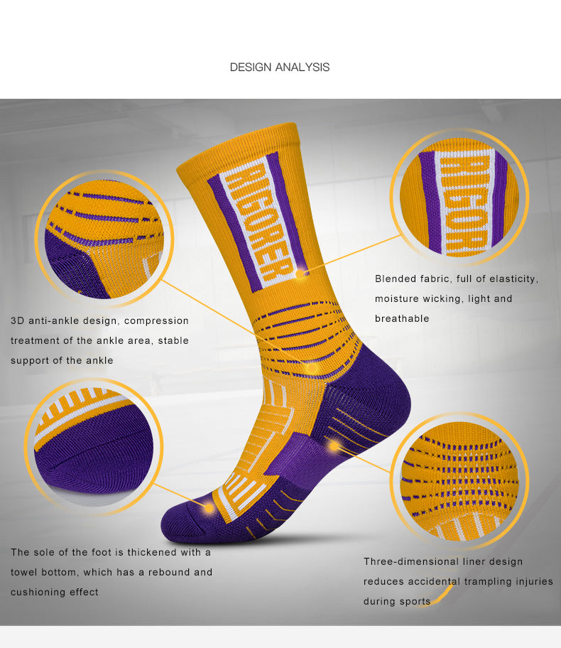 Basketball Socks Running Thicken Forefoot Unisex Thicken Heel